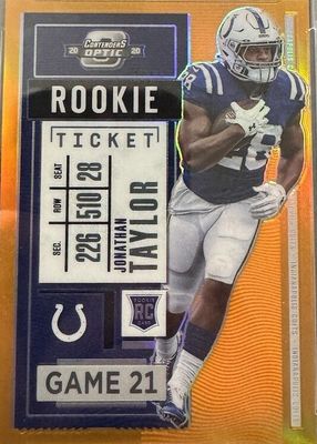 2020 Contenders Optic #82 Orange /50