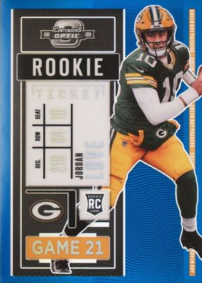 2020 Contenders Optic #83 Blue /99