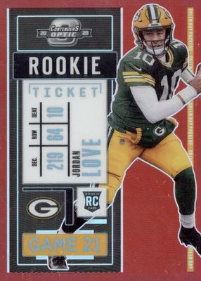 2020 Contenders Optic #83 Red /125