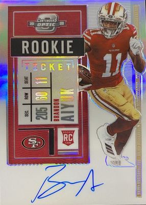 2020 Contenders Optic #110 Rookie Ticket Auto - Silver