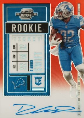 2020 Contenders Optic #115 Rookie Ticket Auto - Red /199