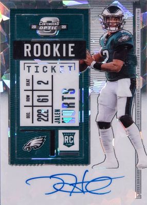 2020 Contenders Optic #122 Rookie Ticket Auto - Cracked Ice /22