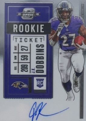 2020 Contenders Optic #123 Rookie Ticket Auto