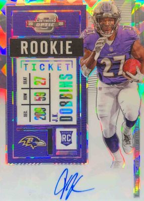 2020 Contenders Optic #123 Rookie Ticket Auto - Cracked Ice /22
