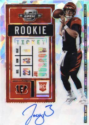 2020 Contenders Optic #101 Rookie Ticket Auto - Cracked Ice /22