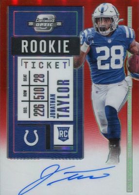 2020 Contenders Optic #116 Rookie Ticket Auto - Red /199