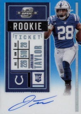 2020 Contenders Optic #116 Rookie Ticket Auto - Teal /99