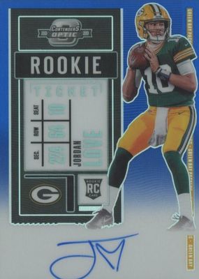 2020 Contenders Optic #111 Rookie Ticket Auto - Blue /75