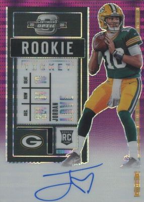 2020 Contenders Optic #111 Rookie Ticket Auto - Purple Pulsar /21