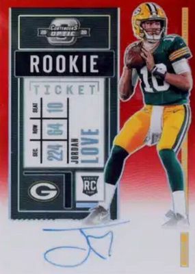 2020 Contenders Optic #111 Rookie Ticket Auto - Red /199