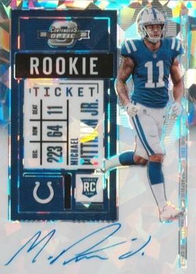 2020 Contenders Optic #114 Rookie Ticket Auto - Cracked Ice /22