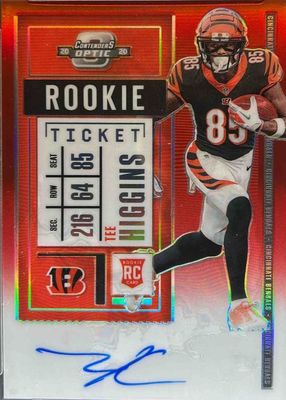 2020 Contenders Optic #113 Rookie Ticket Auto - Red /199