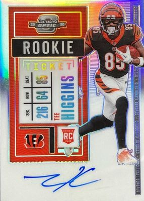 2020 Contenders Optic #113 Rookie Ticket Auto - Silver