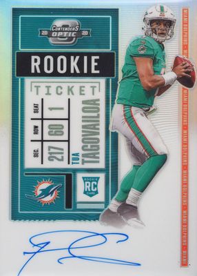 2020 Contenders Optic #103 Rookie Ticket Auto - Silver
