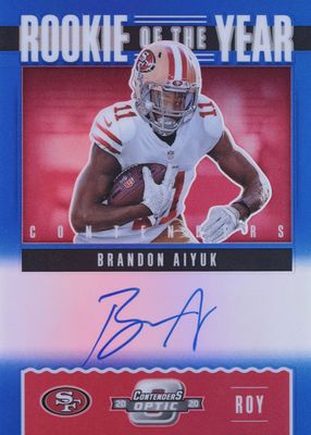 2020 Contenders Optic #ROY9 Rookie of the Year Contenders Autographs - Blue /75