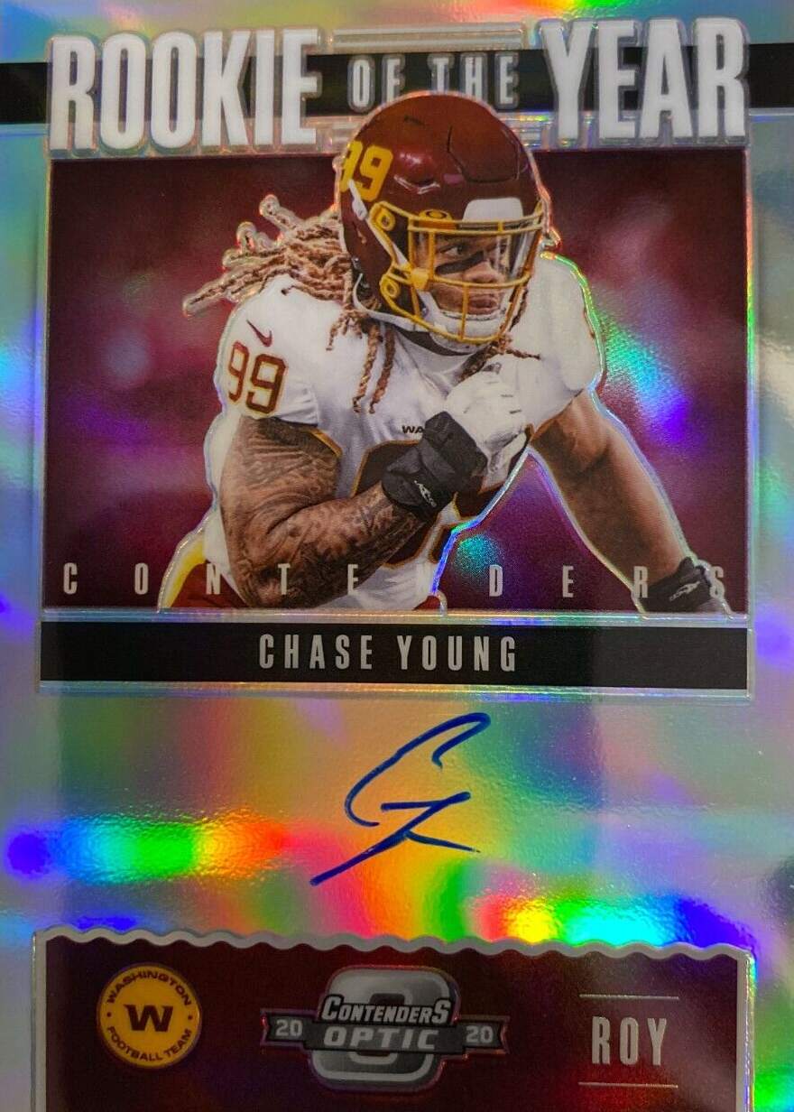 Chase Young 2020 Contenders Optic #ROY8 Rookie of the Year Contenders ...