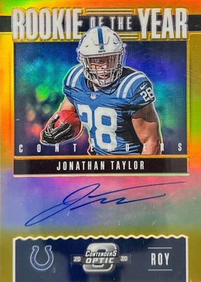 2020 Contenders Optic #ROY5 Rookie of the Year Contenders Autographs - Gold /10