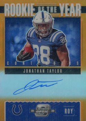 2020 Contenders Optic #ROY5 Rookie of the Year Contenders Autographs - Orange /50