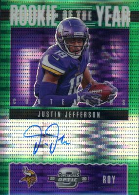 2020 Contenders Optic #ROY2 Rookie of the Year Contenders Autographs - Green Pulsar /27