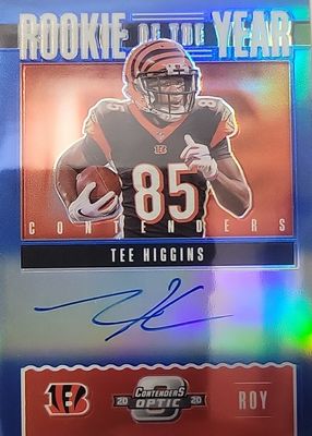 2020 Contenders Optic #ROY3 Rookie of the Year Contenders Autographs - Blue /75