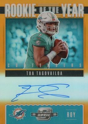 2020 Contenders Optic #ROY4 Rookie of the Year Contenders Autographs - Orange /50