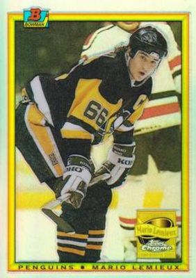 2001 Topps Chrome #3 Mario Lemieux Reprints Refractor