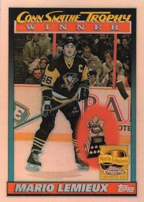 2001 Topps Chrome #4 Mario Lemieux Reprints Refractor