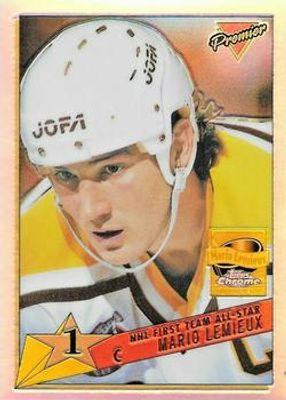 2001 Topps Chrome #9 Mario Lemieux Reprints Refractor