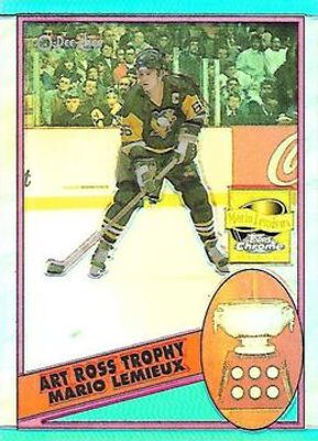 2001 Topps Chrome #1 Mario Lemieux Reprints Refractor