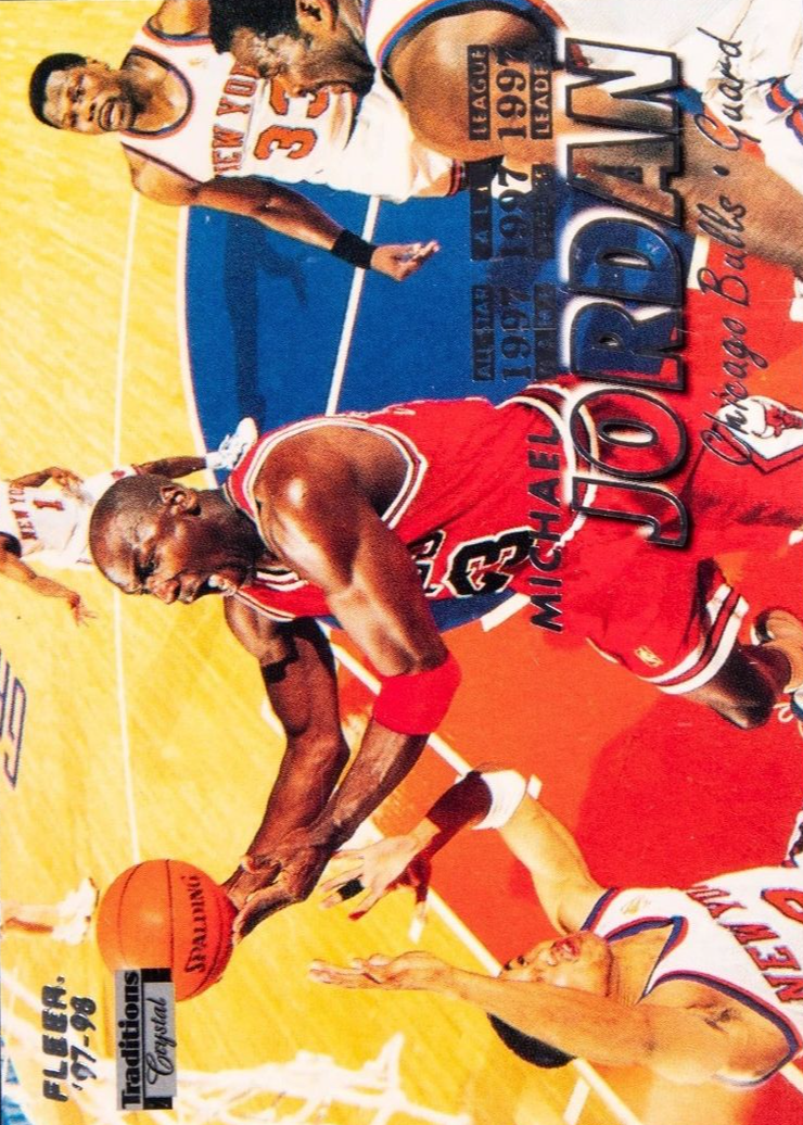 Michael Jordan 1997 Fleer #23 Crystal Price Guide - Sports Card