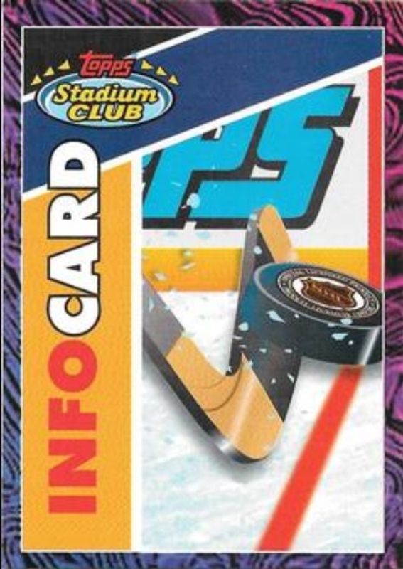 1993 Topps Stadium Club Info Cards