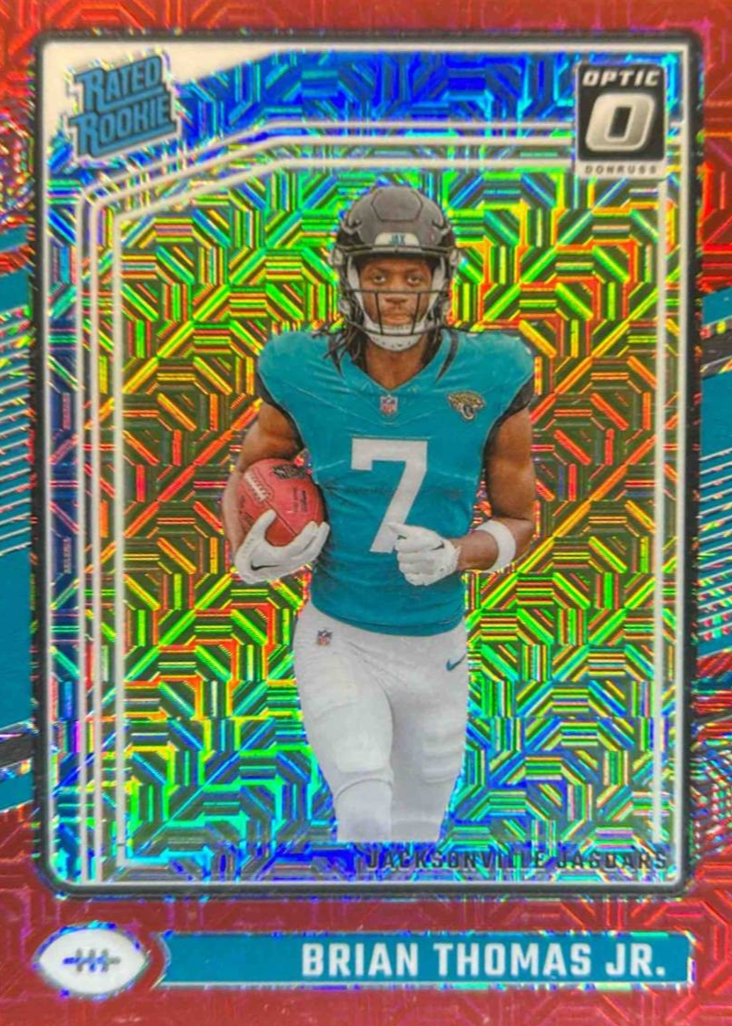 Brian Thomas Jr. 2024 Optic #214 Red Mojo Price Guide - Sports