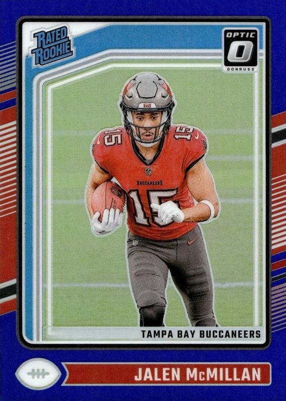 Jalen McMillan 2024 Optic #239 Blue /199 Rookie RAW