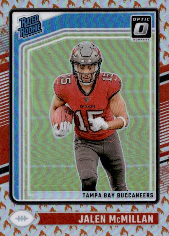 Jalen McMillan 2024 Optic #239 Fire /(SSP) Rookie RAW