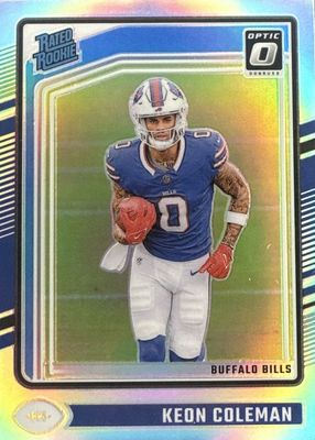 Keon Coleman 2024 Prizm #362 No Huddle Blue /99 Price Guide