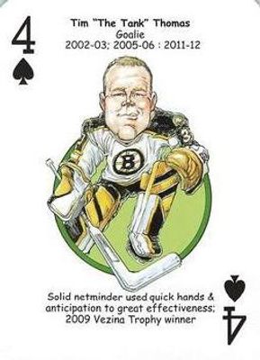 2013 Hero Decks Boston Bruins #4♠ Base