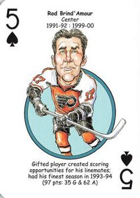 2010 Hero Decks Philadelphia Flyers #5♠ Base