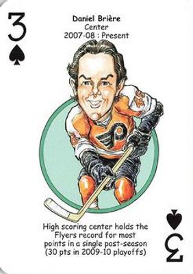 2010 Hero Decks Philadelphia Flyers #3♠ Base