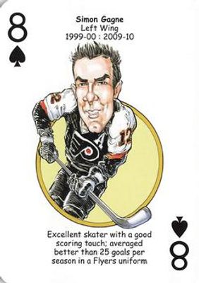 2010 Hero Decks Philadelphia Flyers #8♠ Base