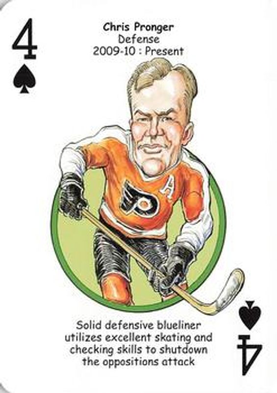 2010 Hero Decks Philadelphia Flyers #4♠ Base