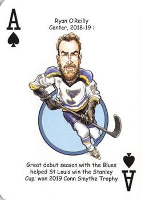 2019 Hero Decks St. Louis Blues #A♠ Base