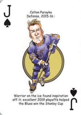 2019 Hero Decks St. Louis Blues #J♠ Base