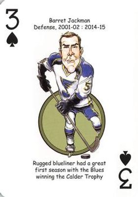 2019 Hero Decks St. Louis Blues #3♠ Base