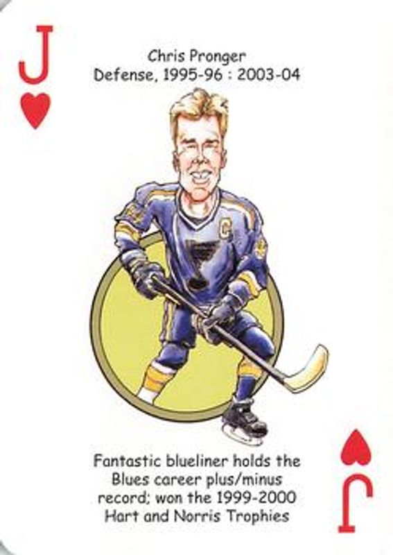 2019 Hero Decks St. Louis Blues #J♥ Base