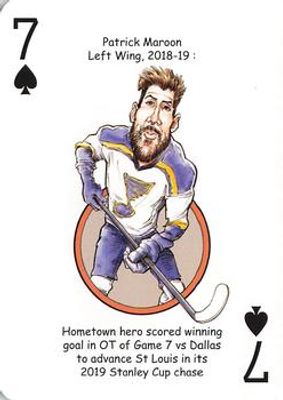 2019 Hero Decks St. Louis Blues #7♠ Base