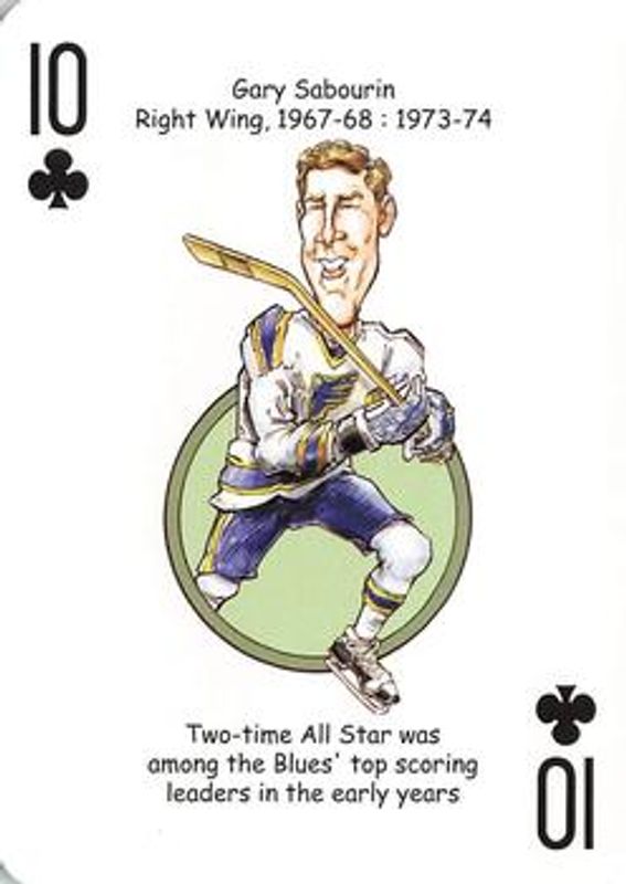 2019 Hero Decks St. Louis Blues #10♣ Base