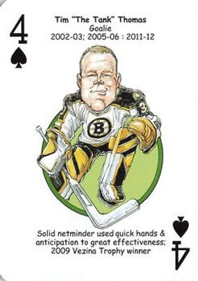 2018 Hero Decks Boston Bruins #4♠ Base