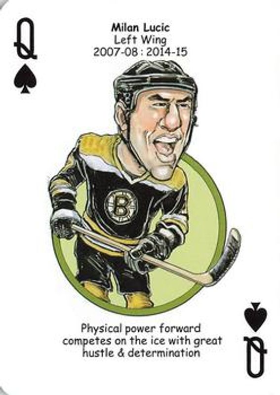 2018 Hero Decks Boston Bruins #Q♠ Base