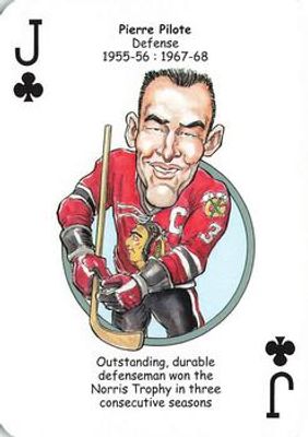 2017 Hero Decks Chicago Blackhawks #J♣ Base