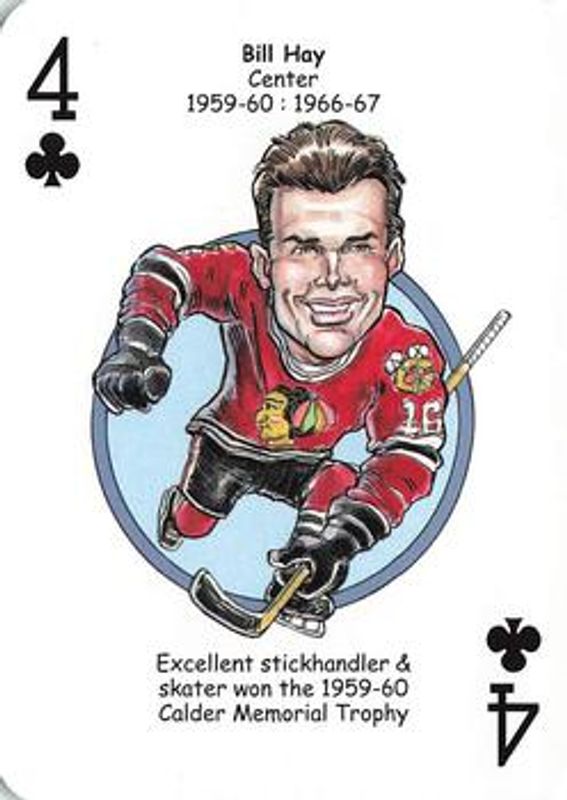 2017 Hero Decks Chicago Blackhawks #4♣ Base